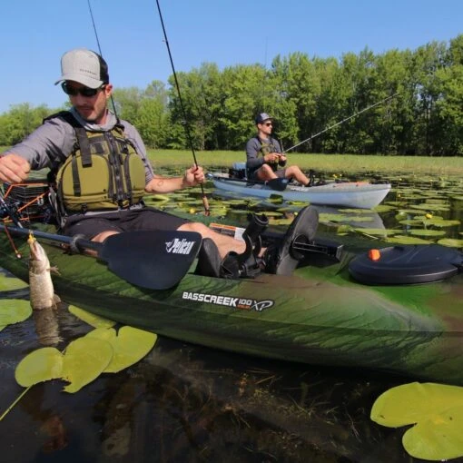 Pelican Sport Basscreek 100XP Angler Fishing Kayak -Pelicansport Basscreek fishing kayak sit on top KWP10 Pelican