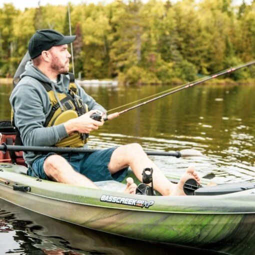 Pelican Sport Basscreek 100XP Angler Fishing Kayak -Pelicansport Basscreek fishing kayak sit on top KWP10 Pelican LS