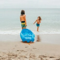 Pelican Sport Combo - 2 Solo Kids Kayaks With Paddles - Yellow/Blue -Pelicansport Combo Solo Bleu Poignee LS1