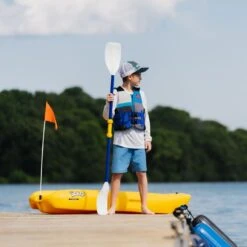 Pelican Sport Combo - 2 Solo Kids Kayaks With Paddles - Yellow -Pelicansport Solokayak Pelican